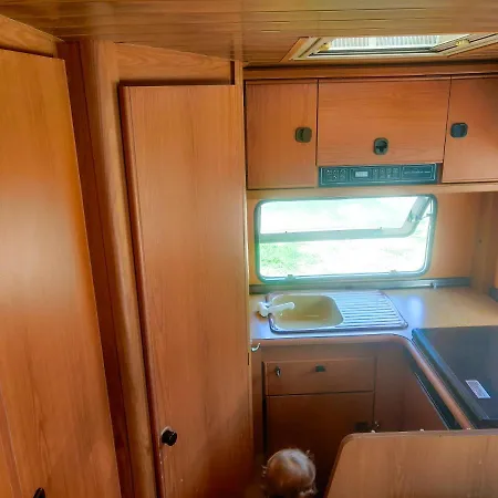 Vintage Camper On The Beach Off The Grid Campsite *