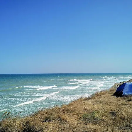 Vintage Camper On The Beach Off The Grid Campsite